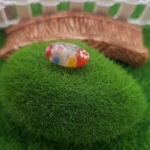 Glassblown Floral Charm Hippie Flower child P322